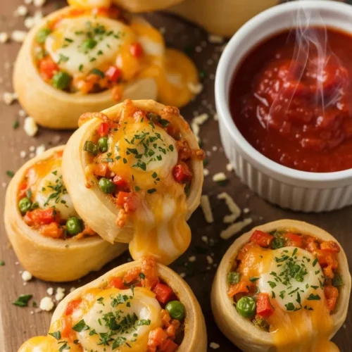 Cheesy Baked Vegetable Rolls