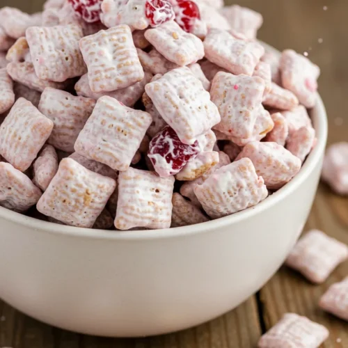 Cherry Cheesecake Puppy Chow Recipe