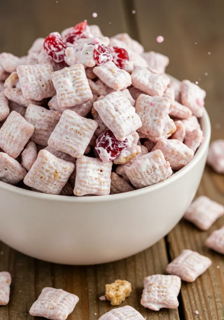Cherry Cheesecake Puppy Chow Recipe