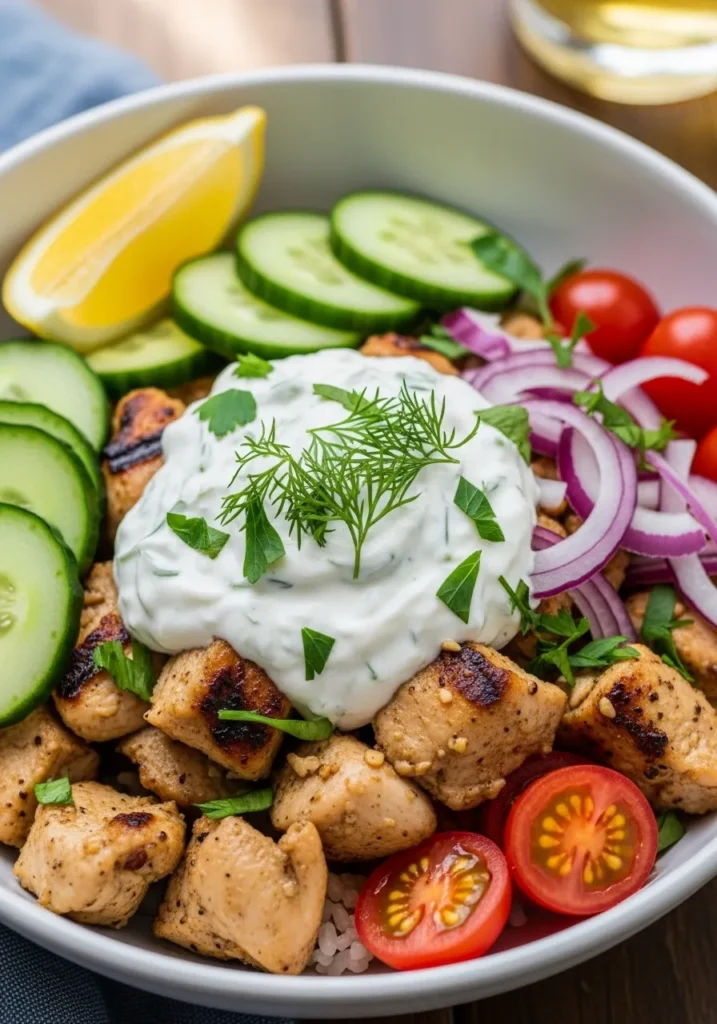 Chicken Tzatziki Bowls
