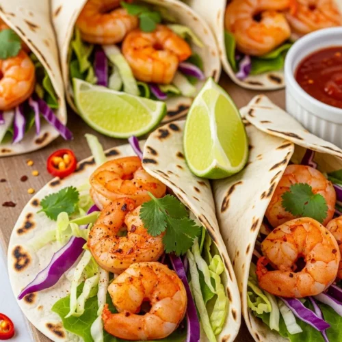 Chili Lime Shrimp Wraps
