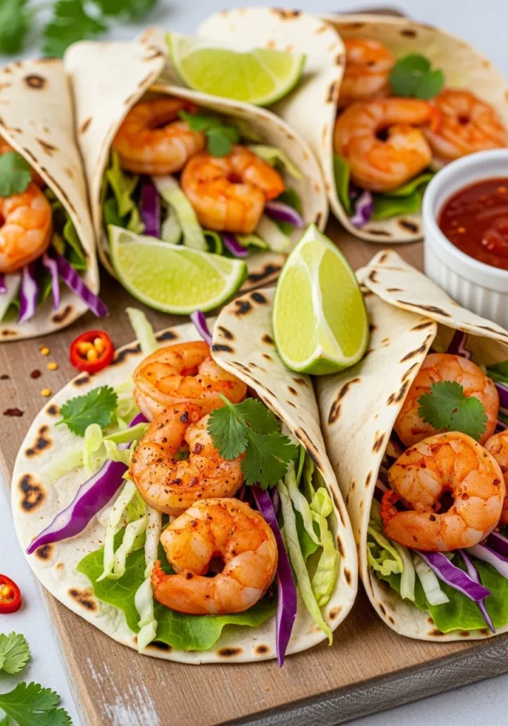 Chili Lime Shrimp Wraps