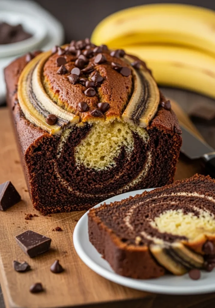  Chocolate Marble Banana Bread
