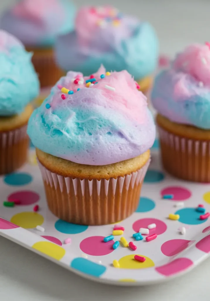 Cotton Candy Cupcakes Recipe