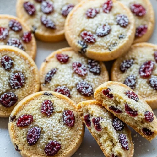Cranberry Shortbread Cookies