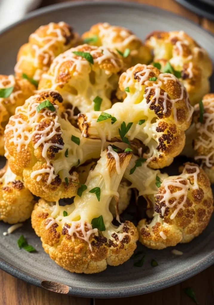 Crispy Parmesan Roasted Cauliflower