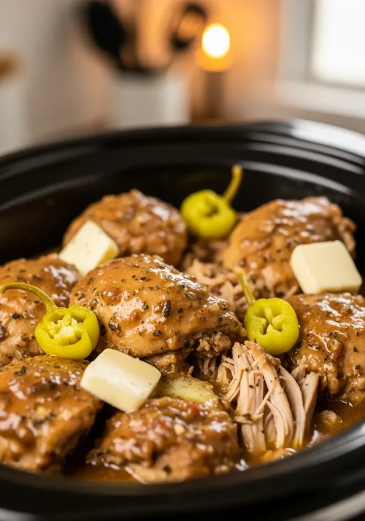 Crockpot Mississippi Chicken