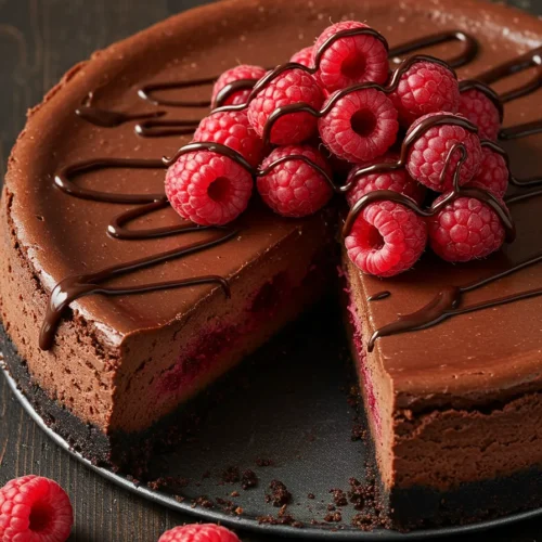 Dark Chocolate Raspberry Cheesecake Recipe