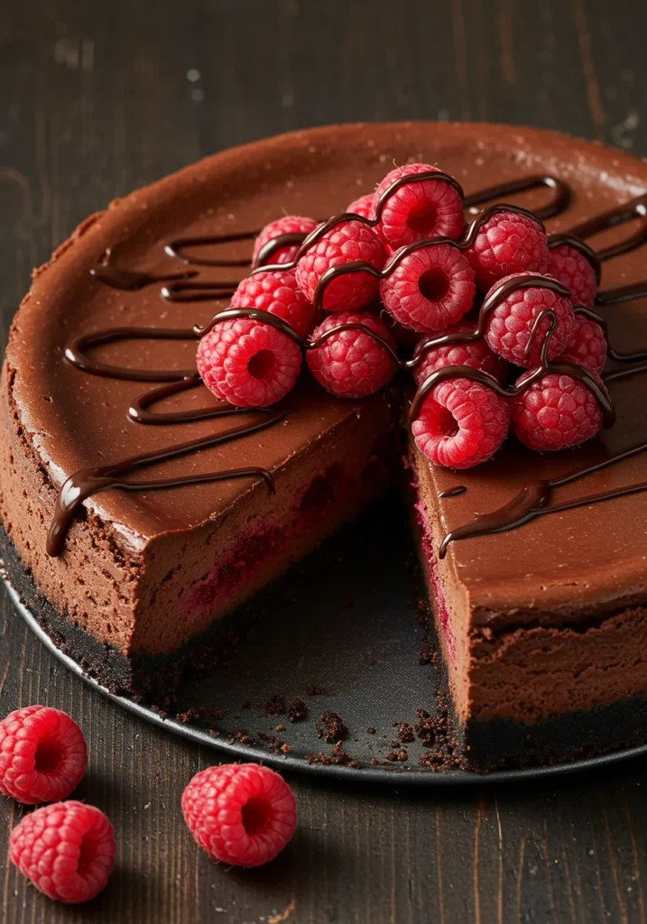 Dark Chocolate Raspberry Cheesecake Recipe