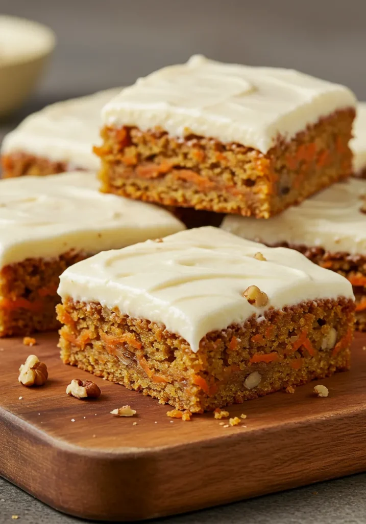Decadent Carrot Cake Bars Recipe
