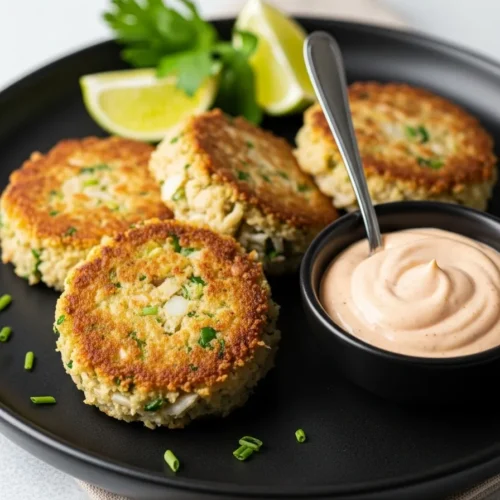 Easy Crab Cakes with Sriracha Aioli