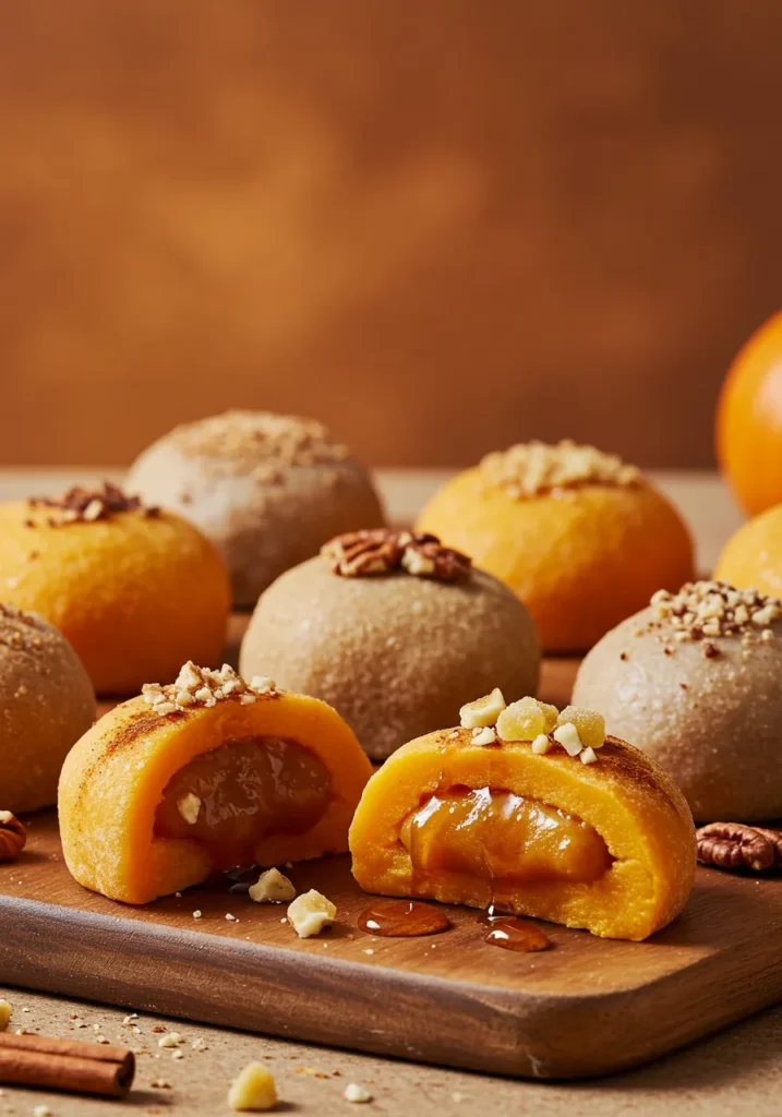 Easy Fall Mochi Desserts with Pumpkin and Apple Flavors