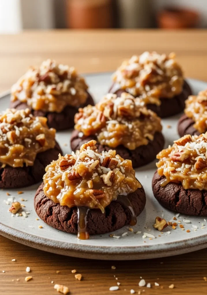 German Chocolate Cookies