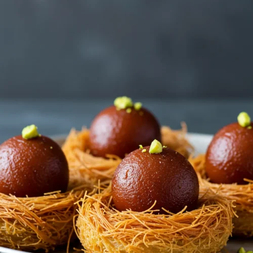 Gulab Jamun in Kunafa Nests Recipes