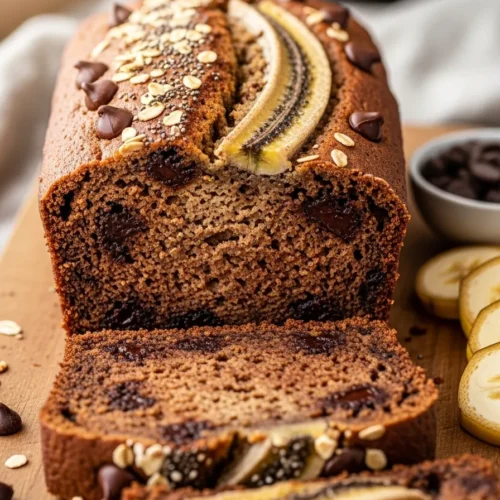 Healthy Chocolate Banana Bread