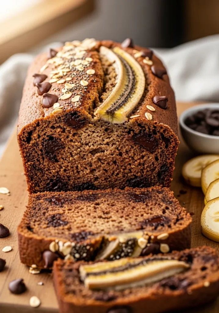 Healthy Chocolate Banana Bread