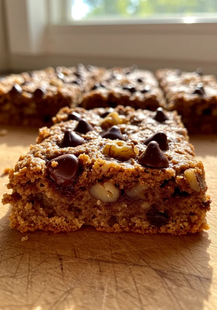 Healthy Chocolate Chip Oatmeal Bars Recipe