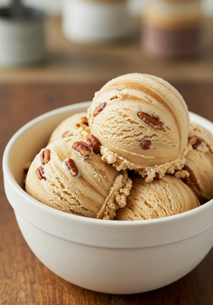 Homemade Butter Pecan Ice Cream Recipe