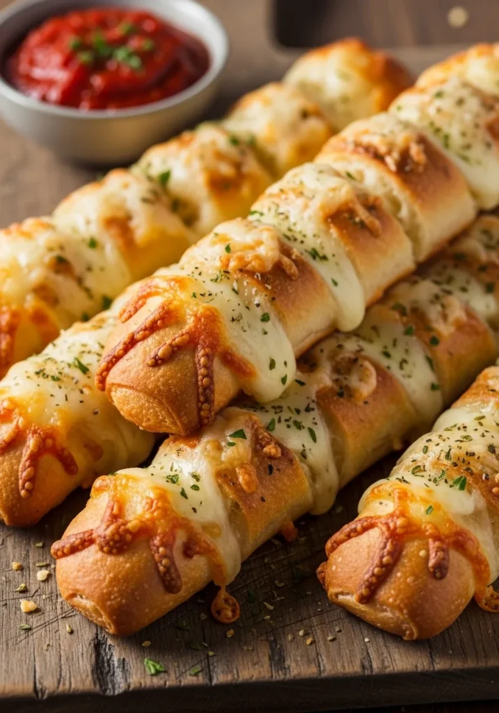 Homemade Cheesy Breadsticks