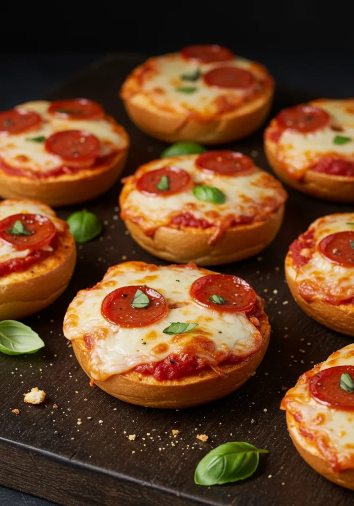 Homemade Mini Pizza Bagel Bites Recipe