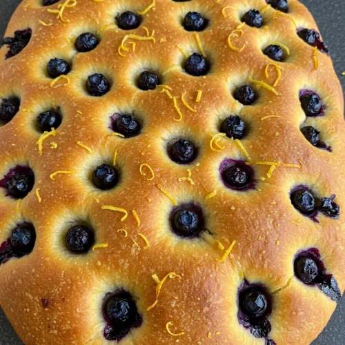Lemon Blueberry Focaccia Recipe