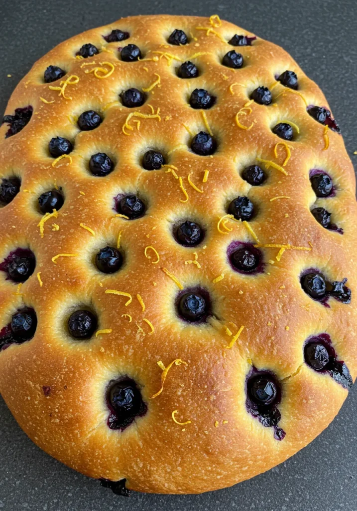 Lemon Blueberry Focaccia Recipe