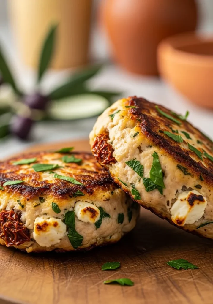 Mediterranean Chicken Patties