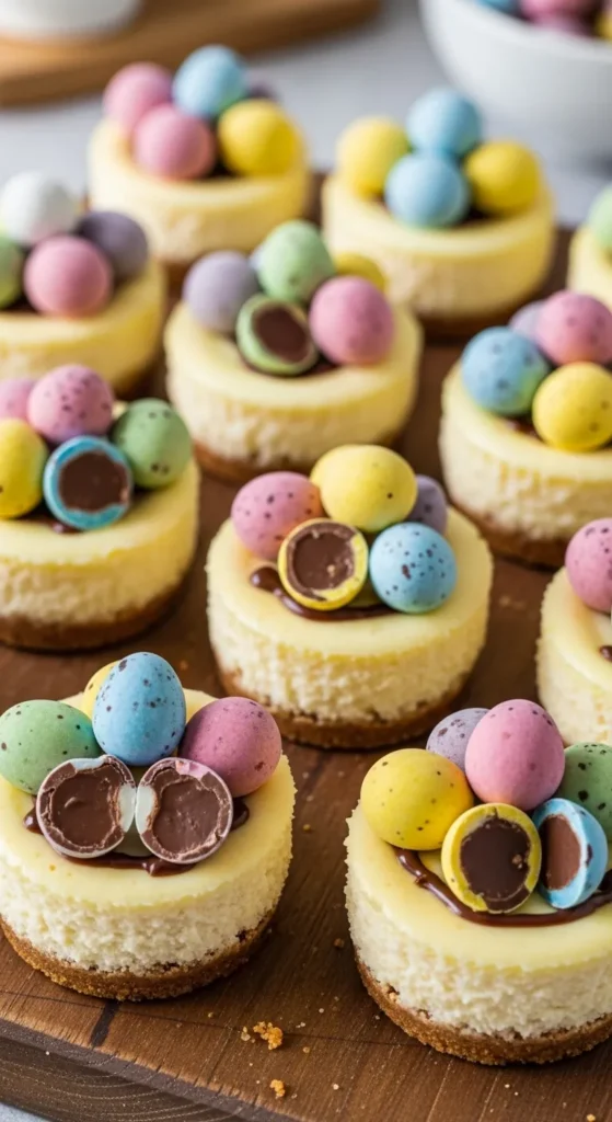 Mini Egg Cheesecakes