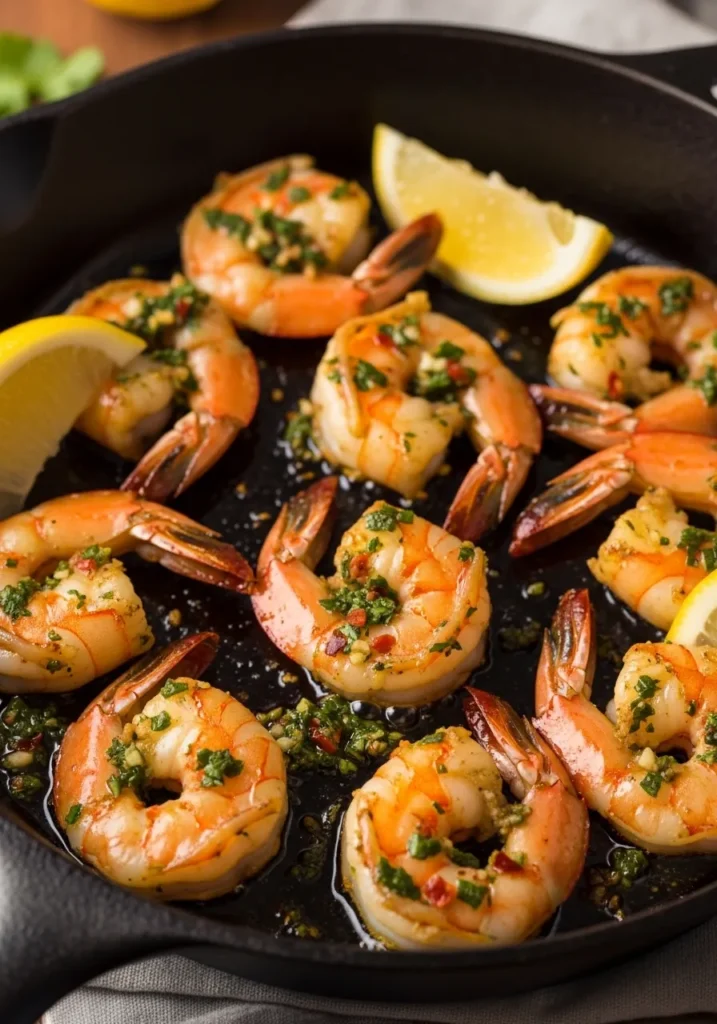  Pan Seared Chimichurri Shrimp