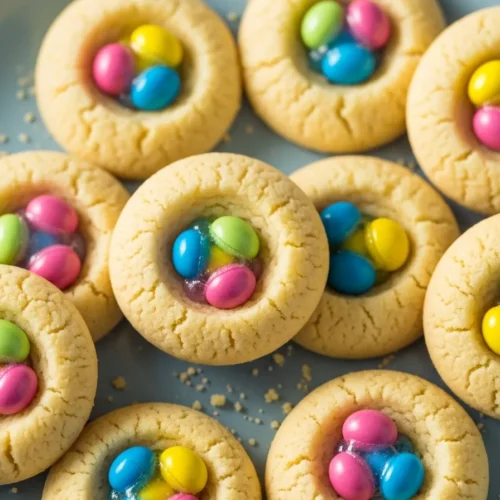 Pastel Candy-Centered Butter Cookies