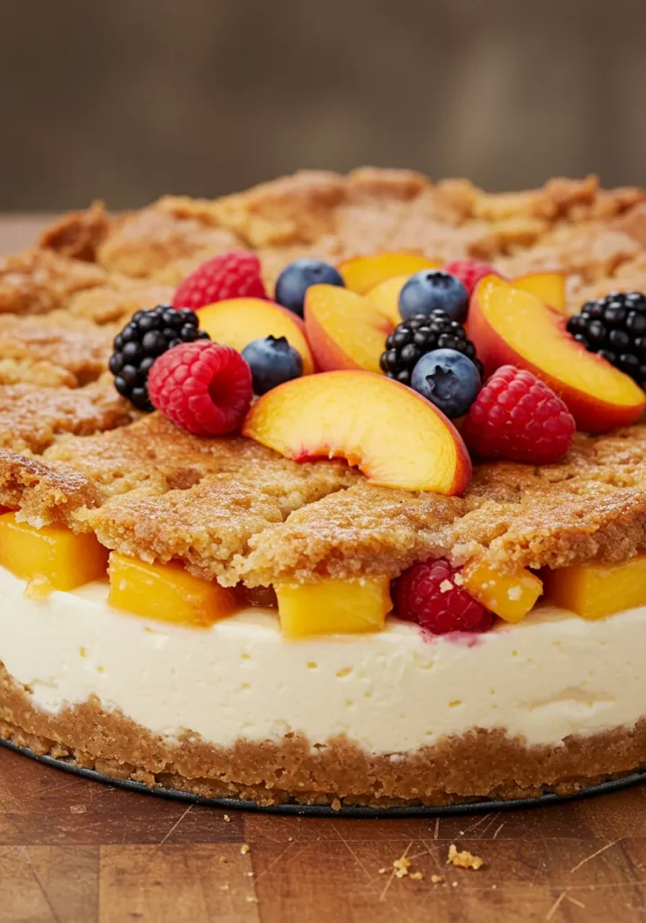 Peach Cobbler Cheesecake Fruit Salad Recipe
