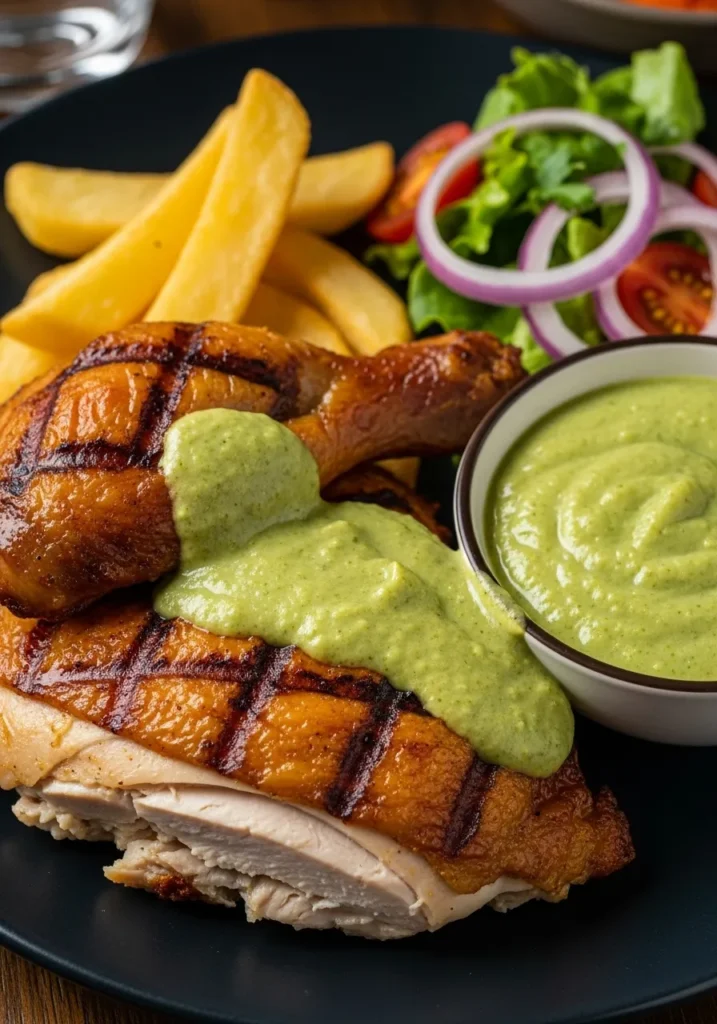  Peruvian Chicken with Green Sauce