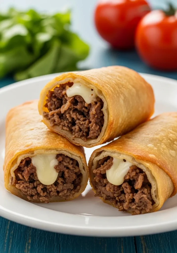 Philly Cheesesteak Egg Rolls