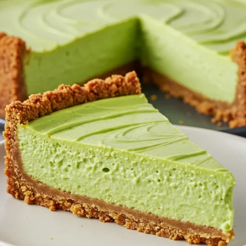 Pistachio Cheesecake with Almond Crust Recipe