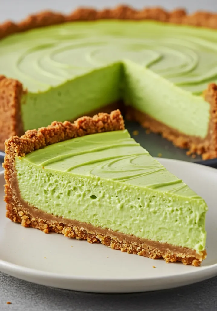 Pistachio Cheesecake with Almond Crust Recipe
