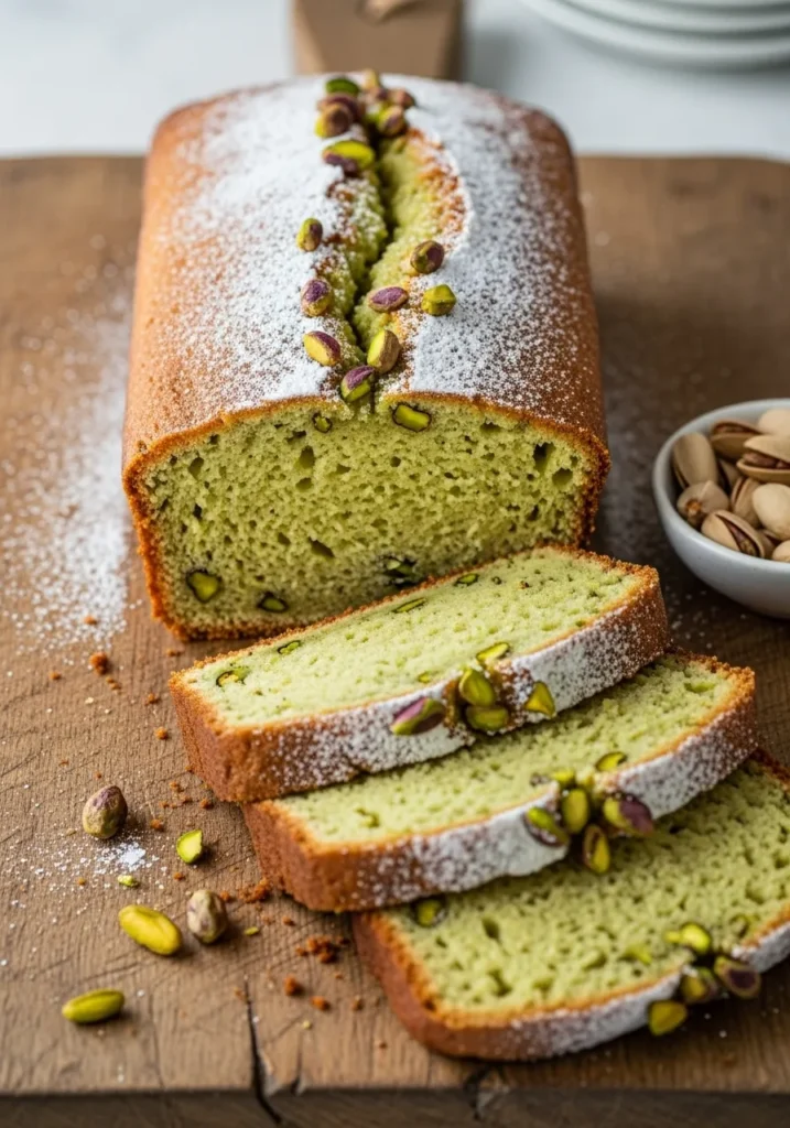 Pistachio Pudding Bread