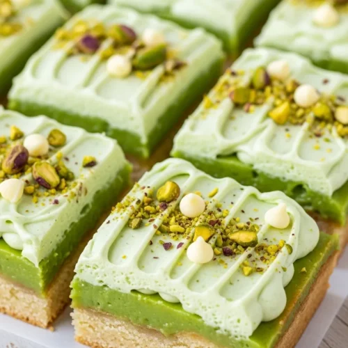 Pistachio Pudding Sugar Cookie Bars
