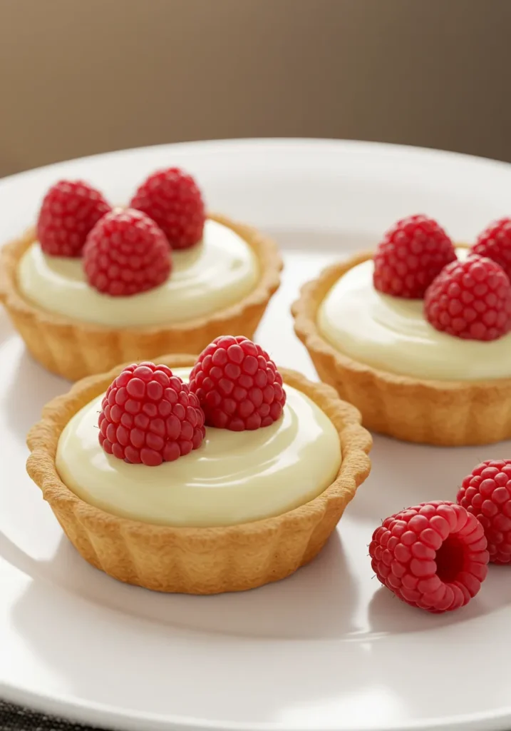Raspberry & White Chocolate Tartlets Recipe
