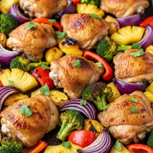 Sheet Pan Hawaiian Chicken