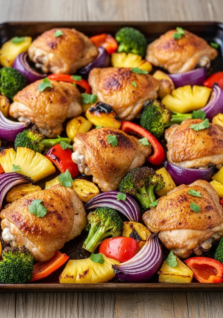 Sheet Pan Hawaiian Chicken