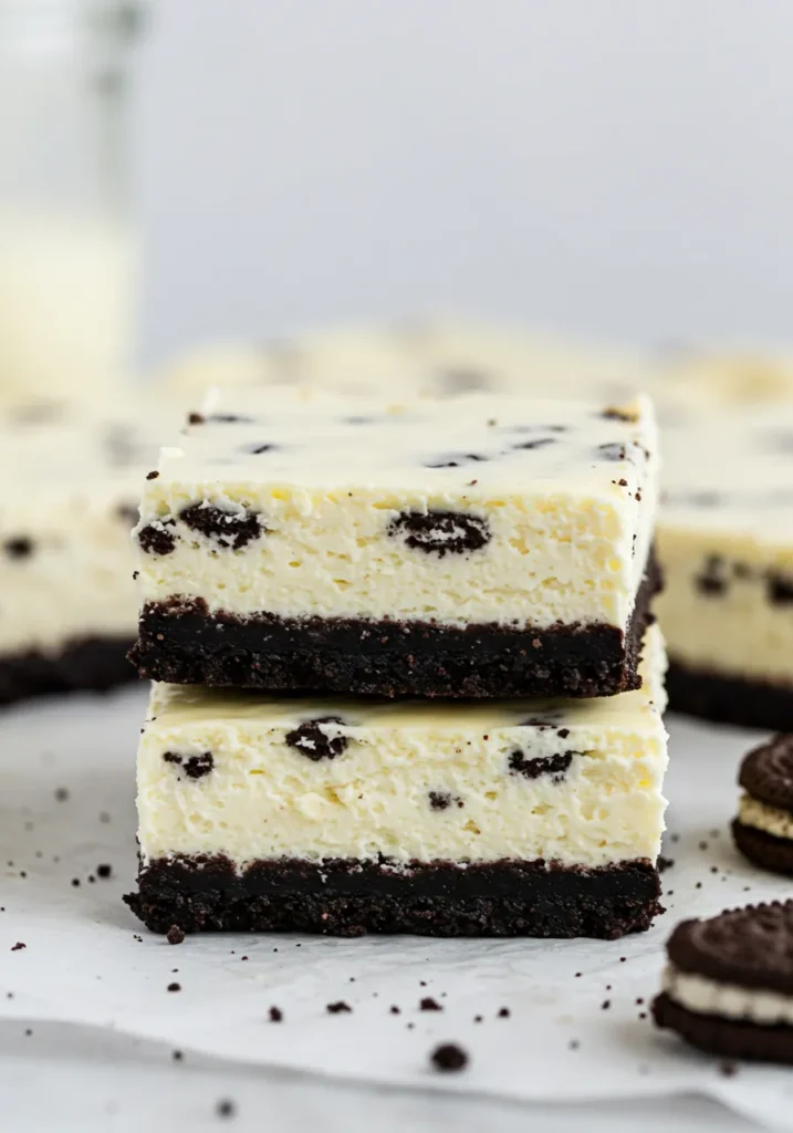 Simple No-Bake Oreo Cheesecake Bars Recipe