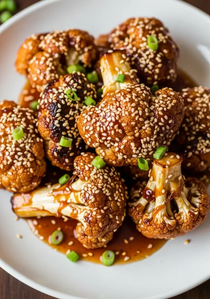 Sticky Sesame Cauliflower