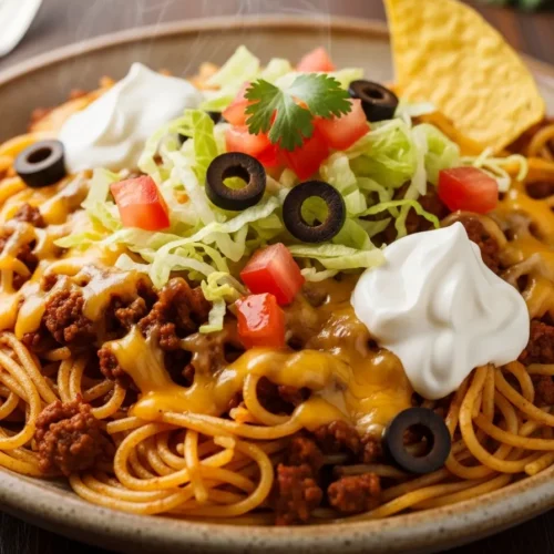 The Best Taco Spaghetti
