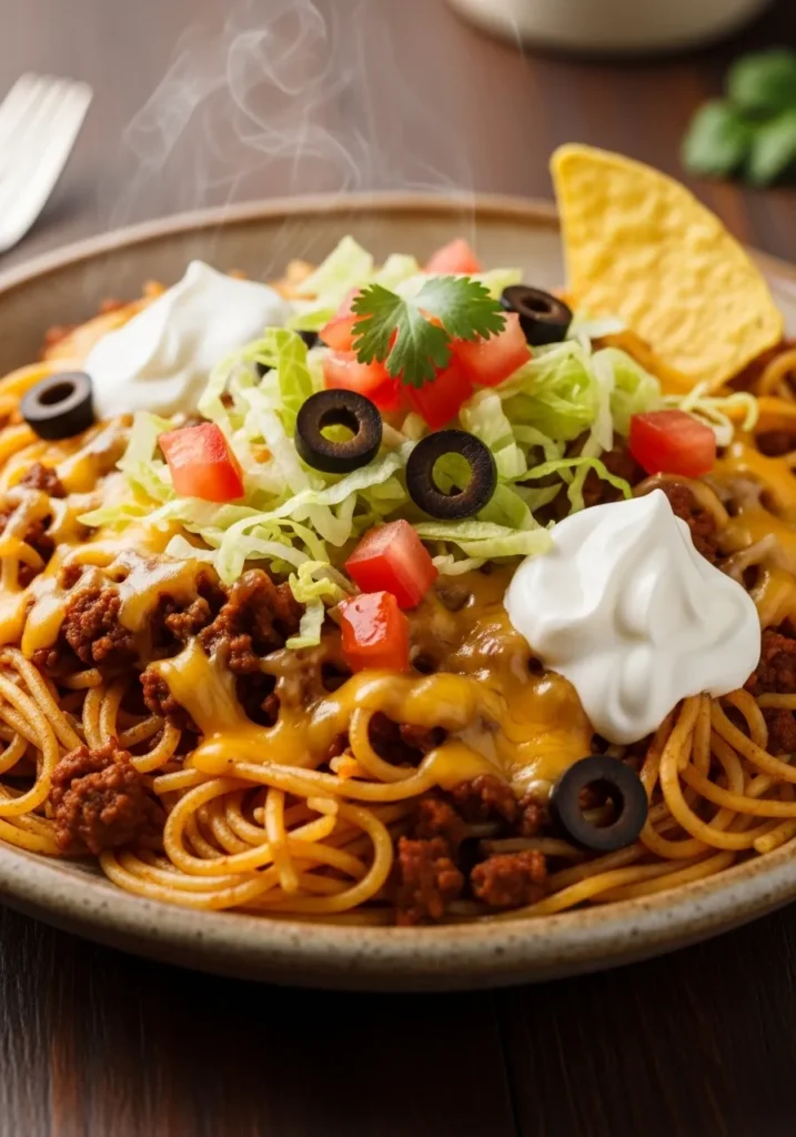 The Best Taco Spaghetti