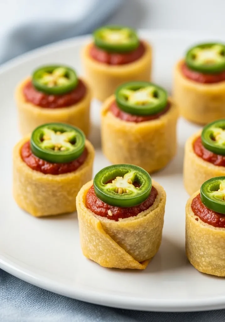 Mini Jalapeno Popper Egg Rolls