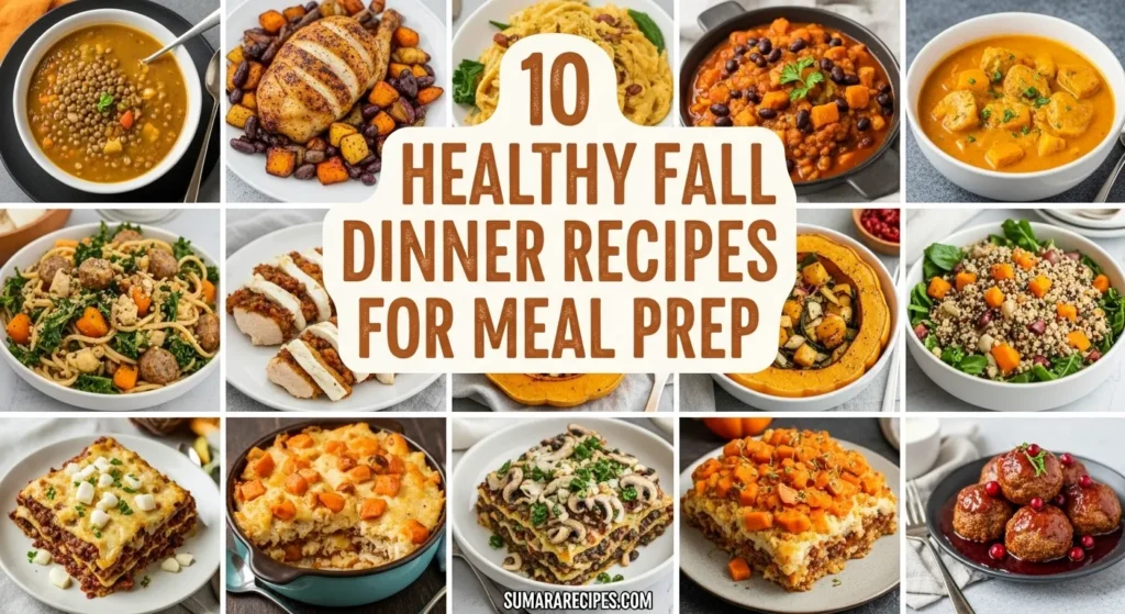 10 Healthy Fall Dinner Recipes for Meal Prep