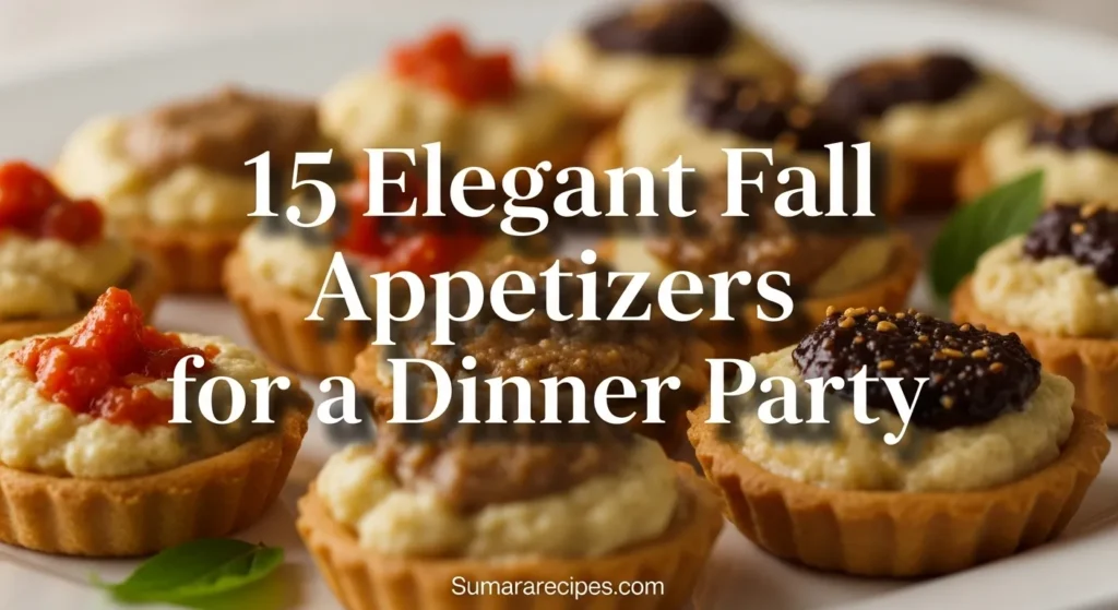 15 Elegant Fall Appetizers for a Dinner Party