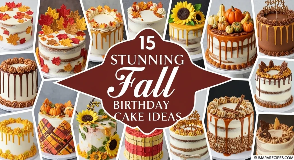 15 Stunning Fall Birthday Cake Ideas