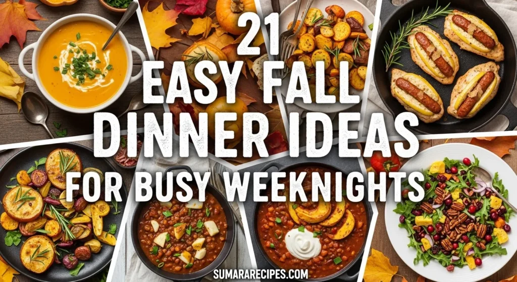 21 Easy Fall Dinner Ideas for Busy Weeknights