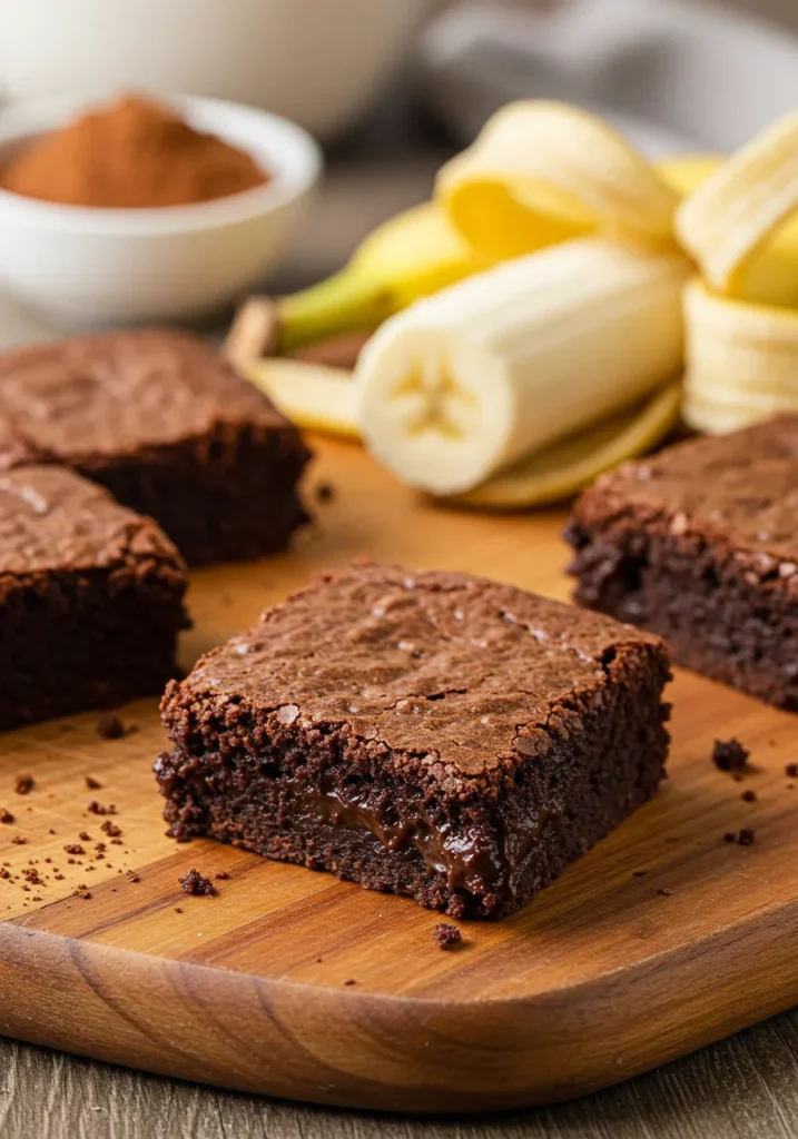 3-Ingredient Banana Brownies Recipe